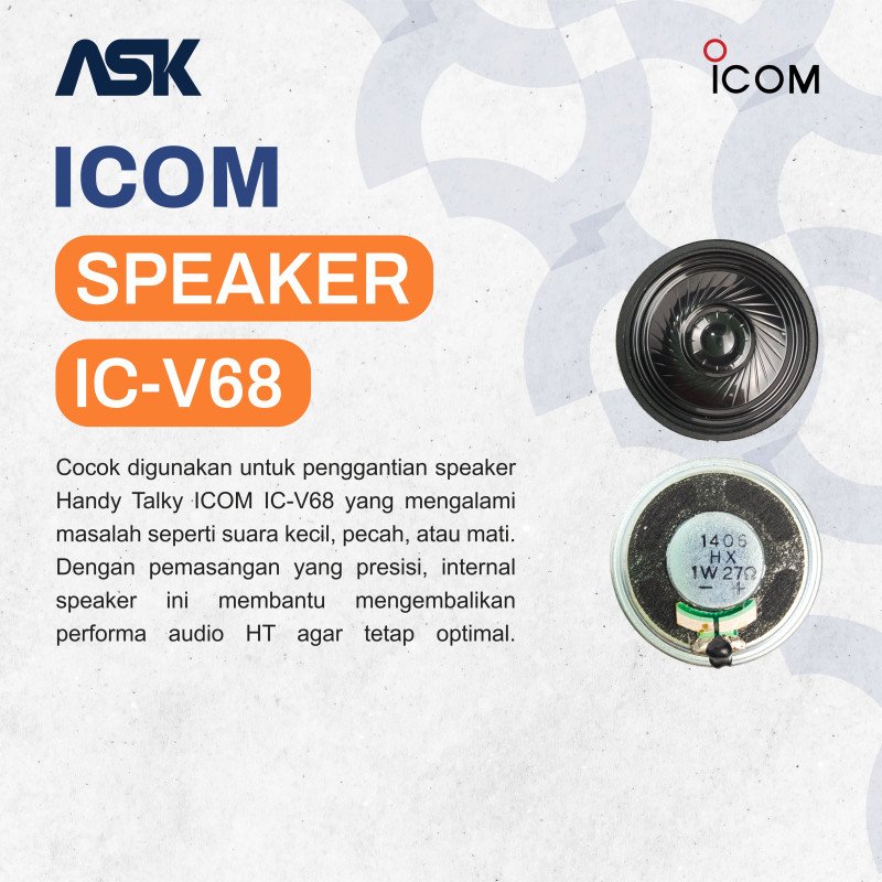 Speaker Internal Handy Talky IC-V68 ICOM / Int Spk HT IC V68 ICOM