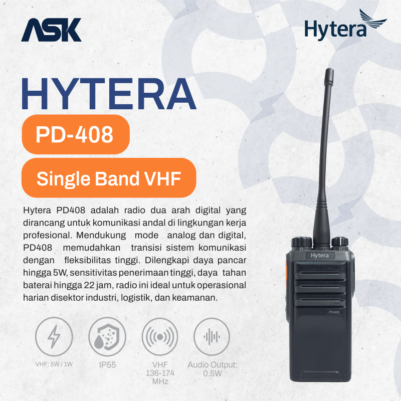 Handy Talky PD-408 HYTERA / HT PD408 HYT