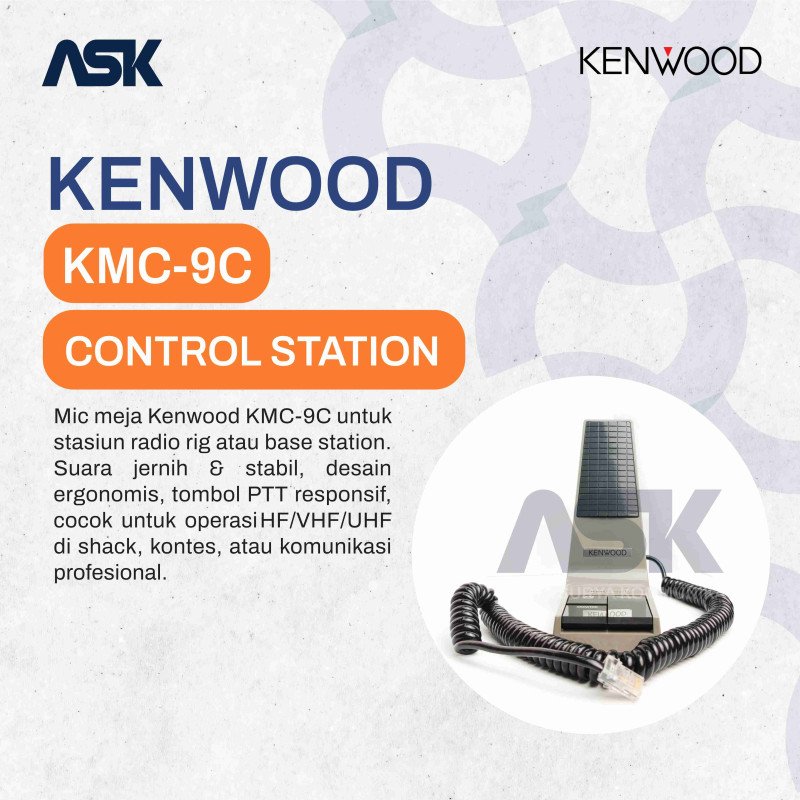 CONTROL STATION DESKTOP MICROPHONE KENWOOD KMC-9C / KMC 9C KMC9C