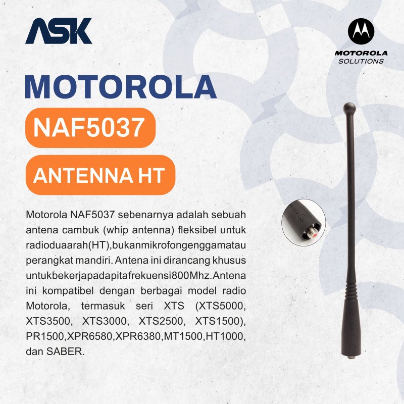 Antenna Handy Talky NAF5037 MOTOROLA / Antena HT NAF 5037 MOTOROLA