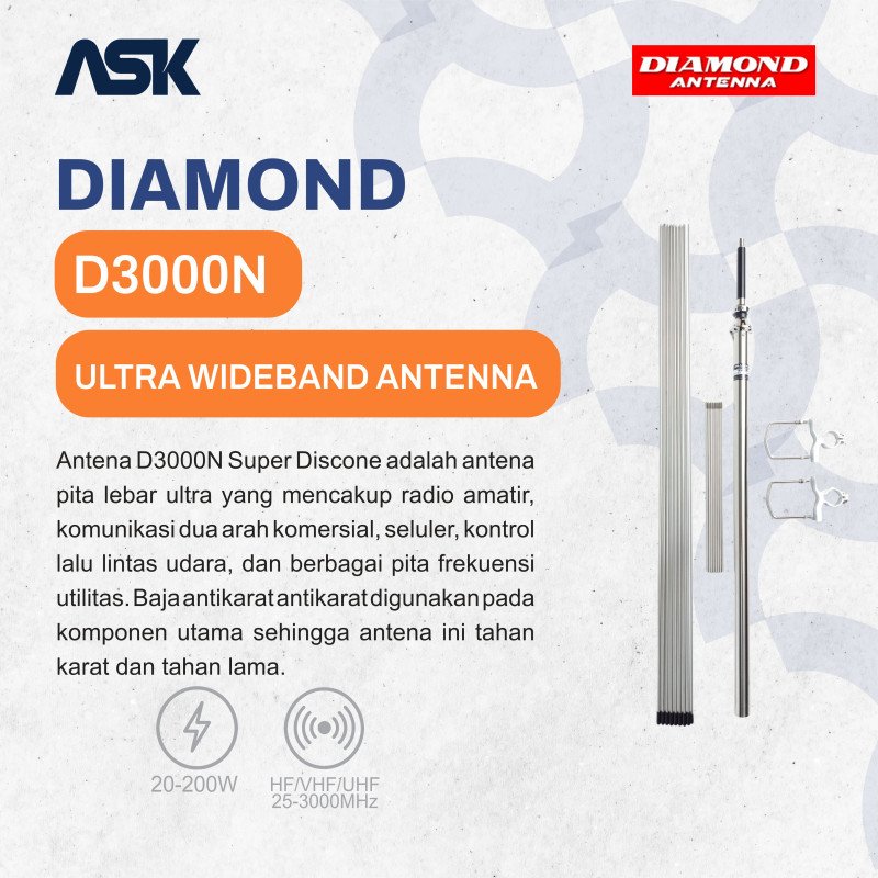 Antena D-3000N DIAMOND / Antenna D3000N