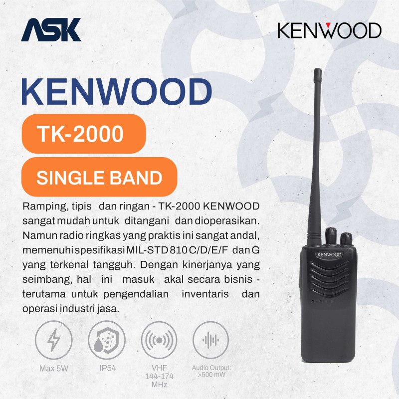 Handy Talky TK2000 KENWOOD / HT TK 2000