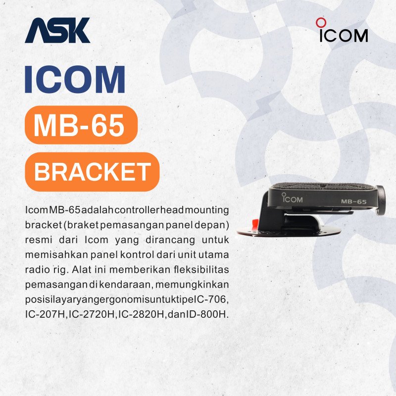 Bracket Radio Mobile MB-65 ICOM / Breket Radio Mobil MB65 ICOM