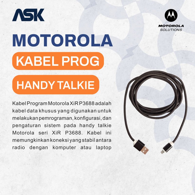 Programming Cable Handy Talky MOTOROLA / Kabel Program HT MOTOROLA